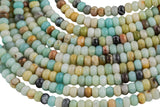 Natural AMAZONITE roundel smooth 8mm Full 15.5 Inch Strand Gemstone Beads