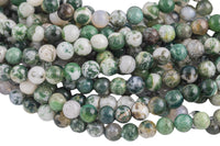 Natural White Tree Agate Beads AAA Grade Round - 4mm, 6mm, 10mm, 12mm AAA Quality Smooth Gemstone Beads