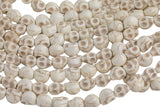 Magnesite White Turquoise Small Skull - Full 15 Inch Strand