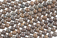 Natural Bronzite Beads Round High Quality AAA grade - 6mm 8mm 10mm 12mm - Full Strand 15.5 to 16" AAA Quality Smooth Gemstone Beads