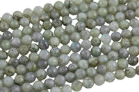 Natural Diamond Cut Labradorite Beads, High Quality in Diamond Cut Faceted Round-8mm and 10mm- Wholesale Bulk or Single Strand! AAA Quality