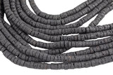 Lava Beads Lava Rock Oil Diffuser Heishi Disc Beads Size 3x6mm 3x8mm 15.5" Strand