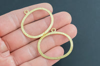 Brass earrings-Earring copper accessories-Earring pendant-Brass earring charms-Earring connector-Brass jewelry-Oval - 35x38mm