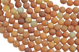 Natural Orange Golden Aventurine, High Quality in Matte Round, 4mm, 6mm, 10mm, 12mm AAA Quality Gemstone Beads