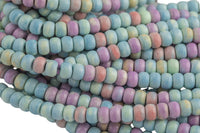 Natural Candy Stone beads, Roundel , Full Strand, 4mm, 6mm, 10mm, or 12mm beads AAA Quality Smooth Gemstone Beads