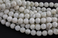 Natural Rainbow Moonstone Smooth . Full 15.75" Strand. 12mm and 14mm Gemstone Beads