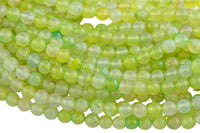 Olivine Agate, High Quality in Faceted Round, 8-10mm