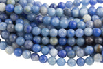 Natural Blue Aventurine Beads Faceted Round High Quality 4mm, 6mm, 8mm, 10mm, 12mm-Full Strand 15.5 inch Strand AAA Quality Gemstone Beads