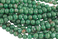 Natural Rare African Green Jade Beads 4mm 6mm 8mm 10mm Round Beads 15.5" Strand Gemstone Beads