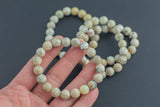 Natural Cream Opal Faceted Round Size 10mm and 12mm- Handmade In USA- approx. 7-7.5" Bracelet Crystal Bracelet- LGS