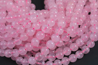 Rose Quartz Beads Natural , High Quality in Round -Full Strand 15.5 inch Strand. Wholesale pricing! AAA Quality Gemstone Beads