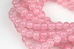 Rose Quartz Beads Natural , High Quality in Round -Full Strand 15.5 inch Strand. Wholesale pricing! AAA Quality Smooth Gemstone Beads