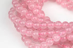 Rose Quartz Beads Natural , High Quality in Round -Full Strand 15.5 inch Strand. Wholesale pricing! AAA Quality Gemstone Beads