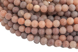 Natural Tan Aventurine Beads AAA Grade Matte Round High Qualiy 4mm, 6mm, 8mm, 10mm, 12mm-Full Strand 15.5 inch Strand Gemstone Beads