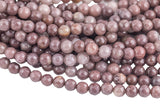 Natural Brown Purpish Aventurine Beads , High Quality in Faceted Round, 4mm, 6mm, 8mm, 10mm, 12mm- Full 15.5 Inch strand Gemstone Beads