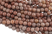 Natural Brown Aventurine Beads AAA Grade Faceted Round, 4mm, 6mm, 8mm, 10mm, 12mm Full Strand 15.5 inch Strand Gemstone Beads