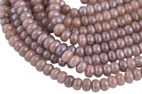 GORGEOUS MYSTIC Silverite Grape High Quality in Faceted Rondelle- 4mm and 8mm-Full Strand 15.5 inch Strand