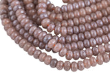 GORGEOUS MYSTIC Silverite Grape High Quality in Faceted Rondelle- 4mm and 8mm-Full Strand 15.5 inch Strand