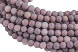 Natural Brown Purpish Aventurine AAA Grade Matte Round High Qualiy 4mm, 6mm, 8mm, 10mm, 12mm-Full Strand 15.5 inch Strand Gemstone Beads