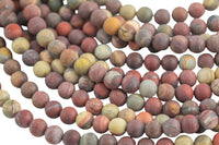 Natural African Agate Matt Round sizes 4mm, 6mm, 8mm, 10mm, 12mm Gemstone Beads