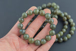 Natural Labradorite Smooth Round Size 10mm and 12mm- Handmade In USA- approx. 7-7.5" Bracelet Crystal Bracelet- LGS