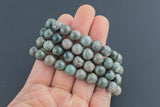 Natural Rainforest Jasper Round Size 10mm and 12mm- Handmade In USA- approx. 7-7.5" Bracelet Crystal Bracelet- LGS