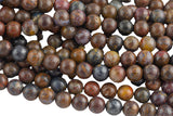 Natural Pietersite Beads smooth round sizes, 8mm- In Full 15.5 inch Strand- AA Quality - Original Stock Very Rare! AAA Quality Smooth