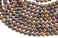 Natural Pietersite Beads smooth round sizes, 8mm- In Full 15.5 inch Strand- AA Quality - Original Stock Very Rare! AAA Quality Smooth