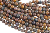 Natural Pietersite Beads smooth round sizes, 8mm- In Full 15.5 inch Strand- AA Quality - Original Stock Very Rare! AAA Quality Smooth