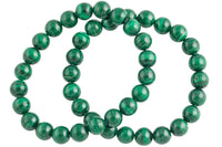 Natural Malachite 6mm 8mm 10mm Round Stretchy String Bracelet Natural Carnelian Bracelet AAA Quality Chakra Bracelets Pre-charged