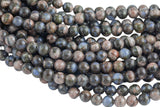 Natural Llanite Blue Opal Quartz Round Beads Healing Stone from Llano Texas 16" Strand 4mm, 6mm, 8mm, 10mm, 12mm- In Full 15.5 inch Strand