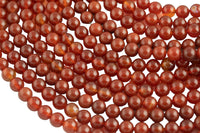 Natural Dark Carnelian Beads High Quality Smooth Round 6mm, 8mm, 10mm, 12mm, 14mm- Full Strand 15.5 Inches Long AAA Quality Smooth