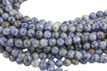 Natural Light Sodalite Round- 6mm 8mm 10mm 12mm-Full Strand 15.5 inch Strand AAA Quality Smooth Gemstone Beads