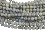 Natural Labradorite Round-6mm, 8mm, 10mm, 12mm- Full 16 inch strand AAA Quality Smooth Gemstone Beads