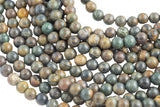 Natural Sea Wave Jasper Grade AAA Round. 4mm, 6mm, 8mm, 10mm, 12mm-Full Strand 15.5 inch Strand- Smooth Gemstone Beads