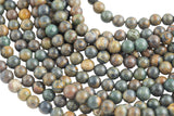 Natural Sea Wave Jasper Grade AAA Round. 4mm, 6mm, 8mm, 10mm, 12mm-Full Strand 15.5 inch Strand- Smooth Gemstone Beads