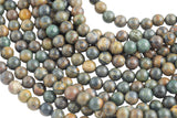 Natural Sea Wave Jasper Grade AAA Round. 4mm, 6mm, 8mm, 10mm, 12mm-Full Strand 15.5 inch Strand- Smooth Gemstone Beads