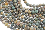 Natural Sea Wave Jasper Grade AAA Round. 4mm, 6mm, 8mm, 10mm, 12mm-Full Strand 15.5 inch Strand- Smooth Gemstone Beads