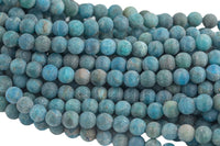 Natural Matte Apatite Round sizes 4mm, 6mm, 8mm, 10mm, 12mm, 14mm- Full 15.5 Inch strand AAA Quality Smooth Gemstone Beads