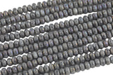 Natural Larvikite Marble Labradorite ab Faceted Roundel- 6mm, 8mm, 10mm- Full 15.5 Inch Strand Gemstone Beads