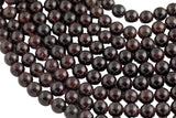 Natural Red Garnet Beads- Round, 3mm 4mm 6mm 8mm 10mm 12mm- In Full 15.5 Inch Long Strand - Bulk order Smooth Gemstone Beads