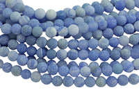 Blue Fire Agate, High Quality in Matte Round, 6mm, 8mm, 10mm, 12mm- PM