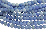 Blue Fire Agate, High Quality in Matte Round, 6mm, 8mm, 10mm, 12mm- PM