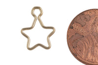 Gold Filled Star Charm- 14/20 Gold Filled- USA Product-10mm- 2 pieces per order