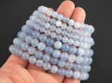 Aquamarine Jade Bracelet Stretchy String Bracelet Natural Gemstone Crystal Bracelets Pre-charged Handmade Jewelry Bracelet Crystal Bracelet