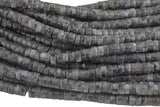 Marble Labradorite Heishi Discs Beads 2x4mm 3x6mm 15.5" Strand