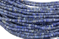 Natural Sodalite Heishi Discs Beads 2x4mm 3x6mm 15.5" Strand