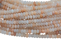 Natural Pink Aventurine, High Quality in Roundel, 6mm, 8mm- Full 15.5 Inch Strand-Full Strand 15.5 inch Strand Smooth Gemstone Beads