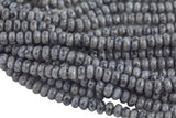 Natural Marble Labradorite , Faceted Roundel- 6mm, 8mm, 10mm- Full 15.5 Inch Strand Gemstone Beads