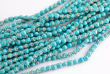 Blue Howlite Turquoise Skull Beads 6mm 6x8mm 15.5" Strand